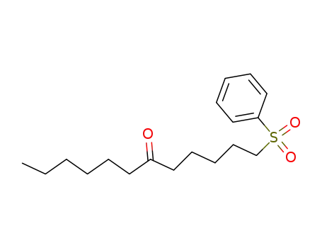 1-benzenesulfonyl-dodecan-6-one