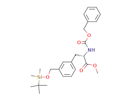 2-benzyloxycarbonylamino-3-[3-(<i>tert</i>-butyl-dimethyl-silanyloxymethyl)-phenyl]-propionic acid methyl ester