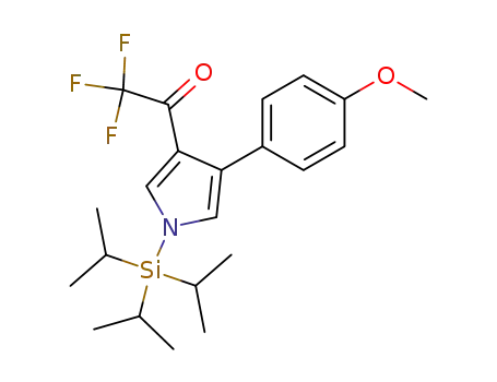 2,2,2-trifluoro-1-[4-(4-methoxy-phenyl)-1-triisopropylsilanyl-1<i>H</i>-pyrrol-3-yl]-ethanone