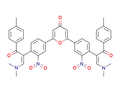 2,6-bis{4-[(Z)-2-(N,N-dimethylamino)-1-(4-methylbenzoyl)ethenyl]-3-nitrophenyl}-4H-pyran-4-one