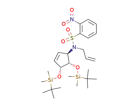 N-allyl-N-{(1R,4R,5S)-4,5-bis-(tert-butyldimethylsilanyloxy)cyclopent-2-enyl}-2-nitrobenzenesulfonamide
