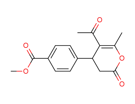 4-(5-acetyl-6-methyl-2-oxo-3,4-dihydro-2H-pyran-4-yl)-benzoic acid methyl ester