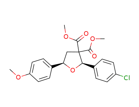 (2R,5R)-dimethyl 2-(4-chlorophenyl)-5-(4-methoxyphenyl)tetrahydrofuran-3,3-dicarboxylate