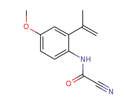 (4-methoxy-2-(prop-1-en-2-yl)phenyl)carbamoyl cyanide