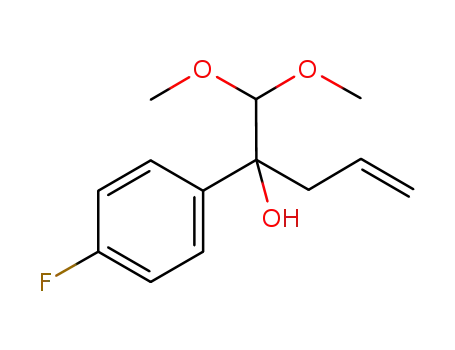 2-(4-fluorophenyl)-1,1-dimethoxypent-4-en-2-ol