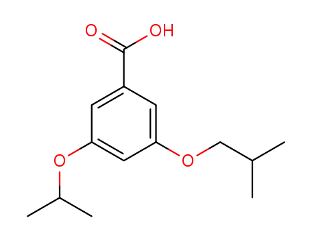 3-(2-Methylpropoxy)-5-(propan-2-yloxy)benzoic acid