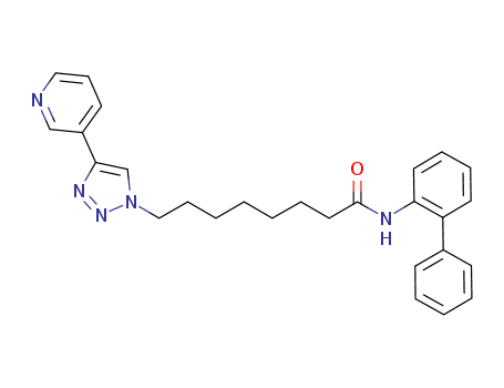 1H-1,2,3-Triazole-1-octanamide, N-[1,1'-biphenyl]-2-yl-4-(3-pyridinyl)-