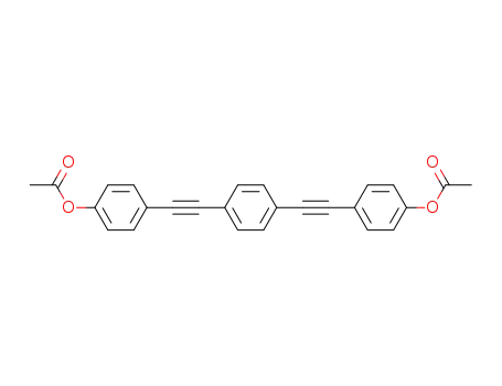 Molecular Structure of 1256281-23-8 (1,4-bis(4-acetoxyphenyl)ethynylbenzene)