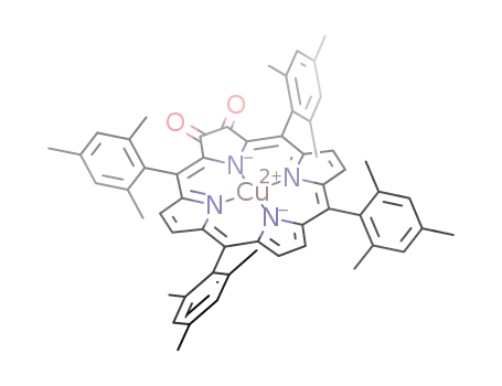 2,3-dioxo-meso-tetramesitylporphyrinatocopper(II)