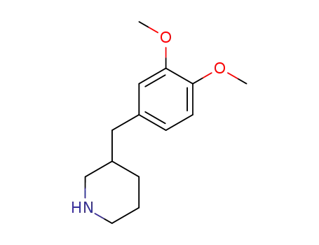 Molecular Structure of 420137-11-7 (3-(3,4-DIMETHOXY-BENZYL)-PIPERIDINE)
