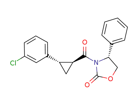 (4R)-3-{-[(1S,2S)-2-(3-chlorophenyl)cyclopropyl]carbonyl}-4-phenyl-1,3-oxazolidin-2-one