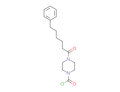 4-(6-phenyl-hexanoyl)-piperazine-1-carbonyl chloride