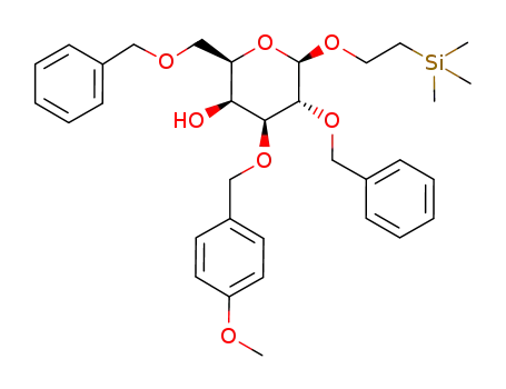 2-(trimethylsilyl)ethyl 2,6-di-O-benzyl-3-O-(4-methoxybenzyl)-β-D-galactopyranoside