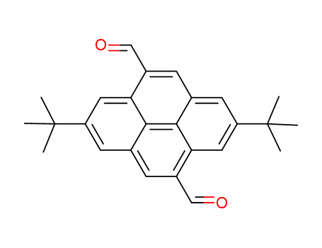 Molecular Structure of 918531-49-4 (4,9-Pyrenedicarboxaldehyde, 2,7-bis(1,1-dimethylethyl)-)