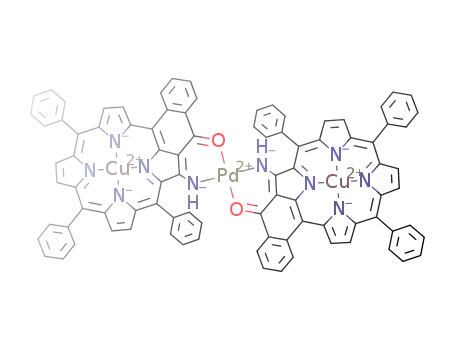 ((C<sub>6</sub>H<sub>5</sub>)3(NH)C<sub>27</sub>H<sub>10</sub>N<sub>4</sub>O)2Cu<sub>2</sub>Pd
