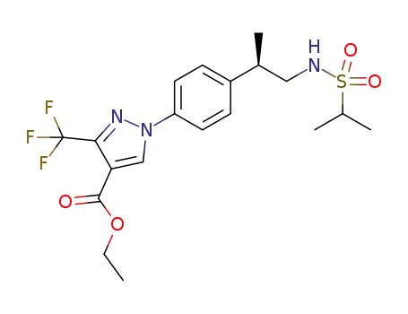 C<sub>19</sub>H<sub>24</sub>F<sub>3</sub>N<sub>3</sub>O<sub>4</sub>S