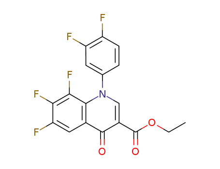 3-Quinolinecarboxylic acid,
1-(3,4-difluorophenyl)-6,7,8-trifluoro-1,4-dihydro-4-oxo-, ethyl ester