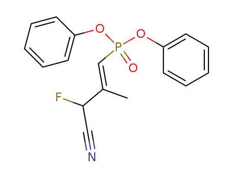 ((E)-3-Cyano-3-fluoro-2-methyl-propenyl)-phosphonic acid diphenyl ester