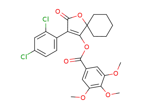 3-(2,4-dichlorophenyl)-2-oxo-1-oxaspiro[4.5]dec-3-en-4-yl 3,4,5-trimethoxybenzoate