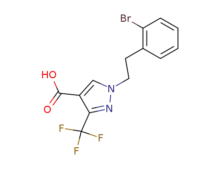 1H-Pyrazole-4-carboxylic acid,
1-[2-(2-bromophenyl)ethyl]-3-(trifluoromethyl)-