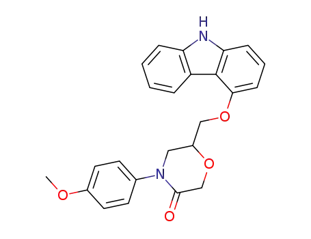 6-(9H-carbazol-4-yloxymethyl)-4-p-methoxyphenyl-morpholin-3-one