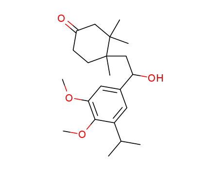 4-[2-hydroxy-2-(3-isopropyl-4,5-dimethoxy-phenyl)-ethyl]-3,3,4-trimethyl-cyclohexanone