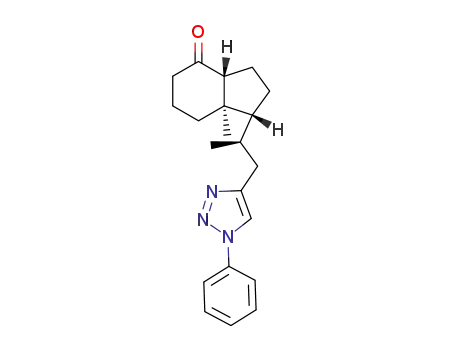 (1R,3aR,7aR)-7a-Methyl-1-[(R)-1-methyl-2-(1-phenyl-1H-[1,2,3]triazol-4-yl)-ethyl]-octahydro-inden-4-one