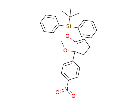 1-tert-butyldiphenylsiloxy-5-methoxy-5-(4-nitrophenyl)cyclopent-1-ene