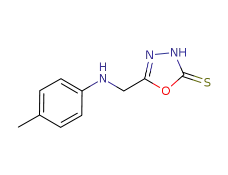 1,3,4-Oxadiazole-2(3H)-thione, 5-[[(4-methylphenyl)amino]methyl]-