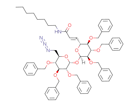 (E)-3-[(2R,3R,4S,5R,6R)-6-((2R,3R,4S,5R,6R)-6-Azidomethyl-3,4,5-tris-benzyloxy-tetrahydro-pyran-2-yloxy)-3,4,5-tris-benzyloxy-tetrahydro-pyran-2-yl]-N-octyl-acrylamide