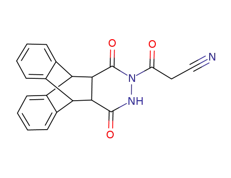 3-(1,4-dioxo-3,4,4a,5,10,10a-hexahydro-1H-5,10-[1',2']-benzenobenzo[g]phthalazin-2-yl)-3-oxopropiononitrile