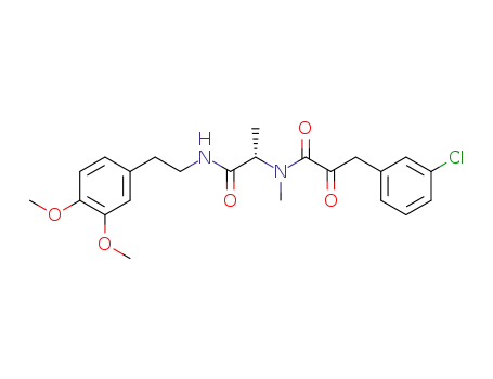 3-(3-chlorophenyl)-N-[(1S)-2-{[2-(3,4-dimethoxyphenyl)ethyl]amino}-1-methyl-2-oxoethyl]-N-methyl-2-oxopropanamide