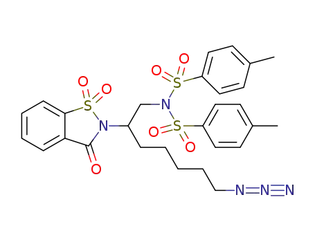N-(1-bistosylamido-7-azido-hept-2-yl)saccharin
