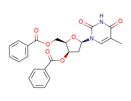 Molecular Structure of 70838-47-0 (3'',5''-Dibenzoylthymidine)