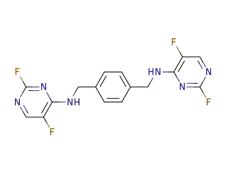 N,N'-(1,4-phenylenebis(methylene))bis(2,5-difluoropyrimidin-4-amine)