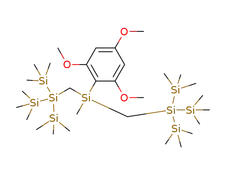 Molecular Structure of 1253730-14-1 (methyl(2,4,6-trimethoxyphenyl)bis{[tris(trimethylsilyl)silyl]methyl}silane)