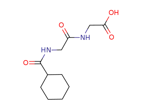 Molecular Structure of 1037569-77-9 ([2-(cyclohexanecarbonylamino)acetylamino]acetic acid)