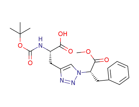 N-(tert-butoxycarbonyl)-3-{1-[(2S)-1-methoxy-1-oxo-3-phenylpropan-2-yl]-1H-1,2,3-triazol-4-yl}-L-alanine