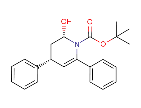 (2S,4R)-N-tert-butoxycarbonyl-2-hydroxy-4,6-diphenyl-5,6-didehydropiperidine