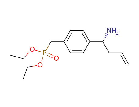 Phosphonic acid, [[4-[(1R)-1-amino-3-butenyl]phenyl]methyl]-, diethyl
ester
