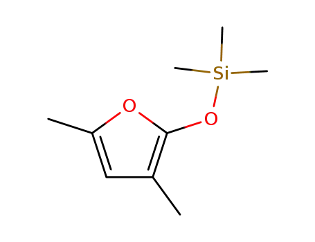 Molecular Structure of 62596-55-8 (Silane, [(3,5-dimethyl-2-furanyl)oxy]trimethyl-)