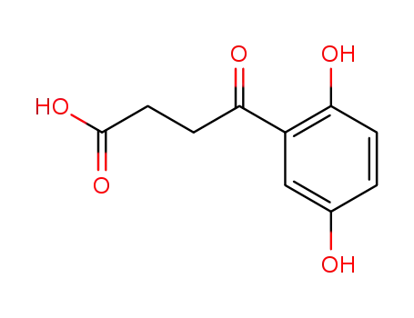 Molecular Structure of 59701-65-4 (4-(2,5-dihydroxyphenyl)-4-oxobutanoic acid)