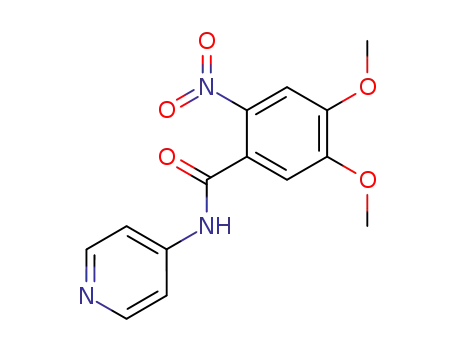 Molecular Structure of 332116-74-2 (2-nitro-4,5-dimethoxy-N-pyridin-4-yl-benzamide)