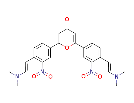 2,6-bis{4-[trans-2-(N,N-dimethylamino)ethenyl]-3-nitrophenyl}-4H-pyran-4-one