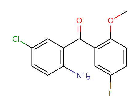 (2-amino-5-chloro-phenyl)-(5-fluoro-2-methoxy-phenyl)-methanone