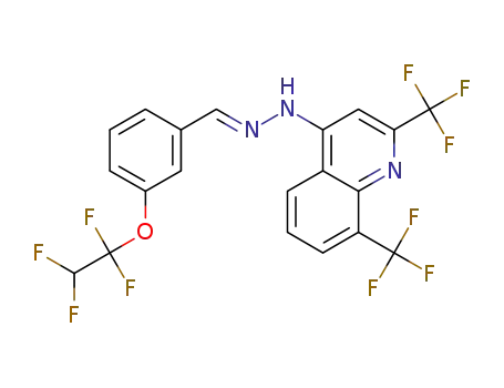 (E)-1-(2,8-bis(trifluoromethyl)quinolin-4-yl)-2-(3-(1,1,2,2-tetrafluoroethoxy)benzylidene)hydrazine