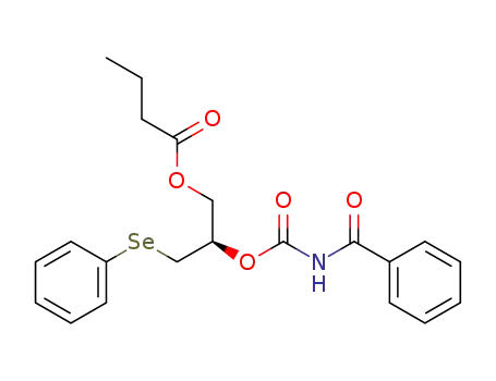 (2R)-2-{[(benzoylamino)carbonyl]oxy}-3-(phenylseleno)propyl butyrate