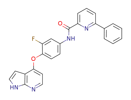 N-(4-(1H-pyrrolo[2,3-b]pyridin-4-yloxy)-3-fluorophenyl)-6-phenylpicolinamide