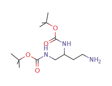 Molecular Structure of 139024-81-0 (N<sup>(1)</sup>,N<sup>(2)</sup>-bis(t-butyloxycarbonyl)-1,2,4-butanetriamine)