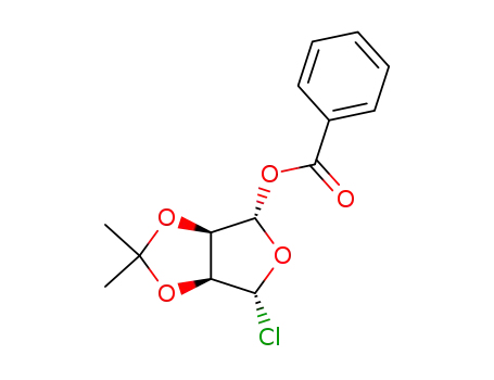(4R)-4-chloro-4-deoxy-2,3-O-isopropylidene-1-O-benzoyl-β-D-erythro-tetradialdo-1,4-furanose